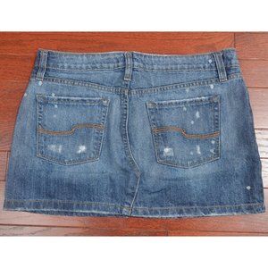 Tilt jean minskirt sz 9 juniors - cute! distressed, light wash